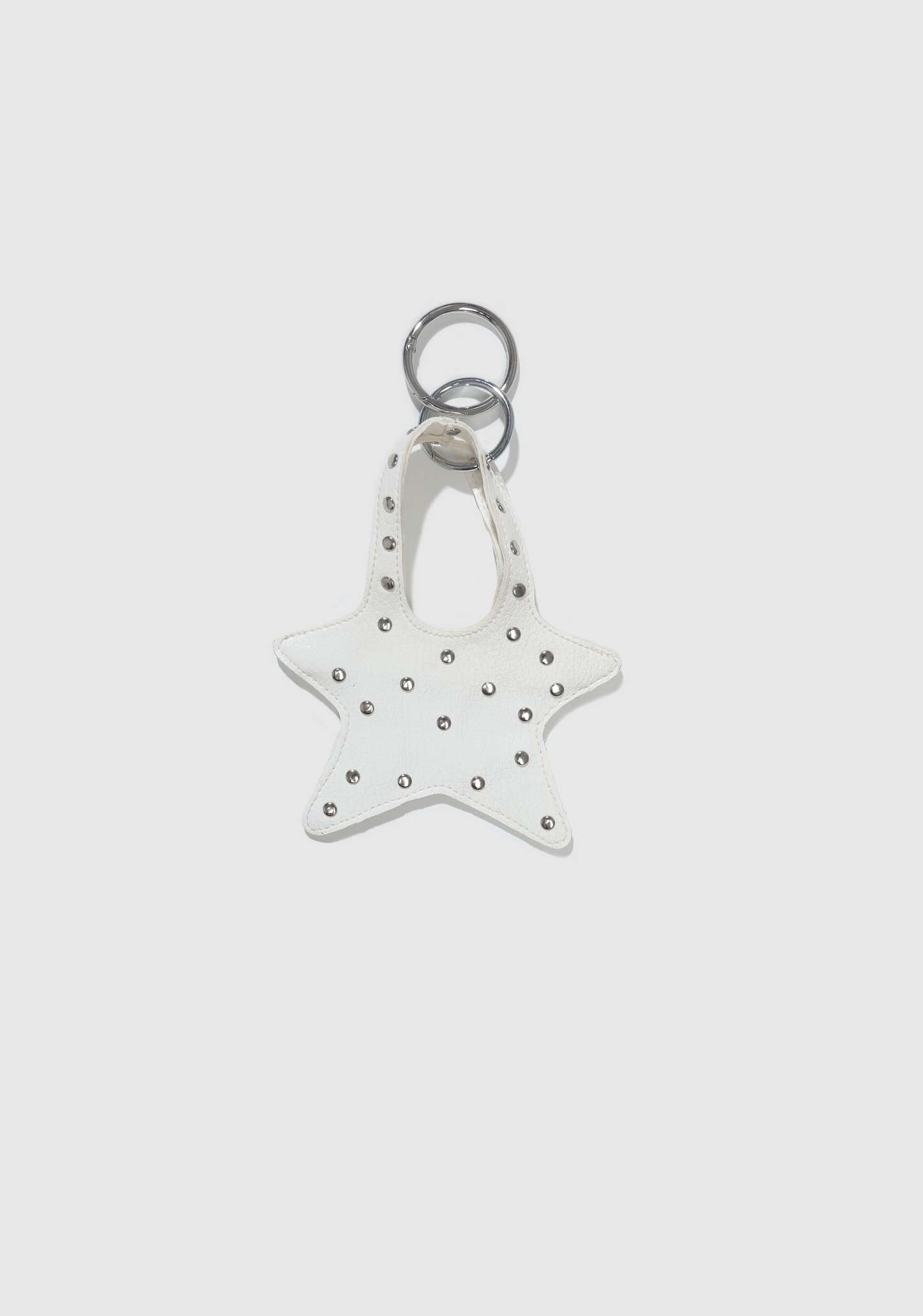 Howdy Miniature Bag Charm - White