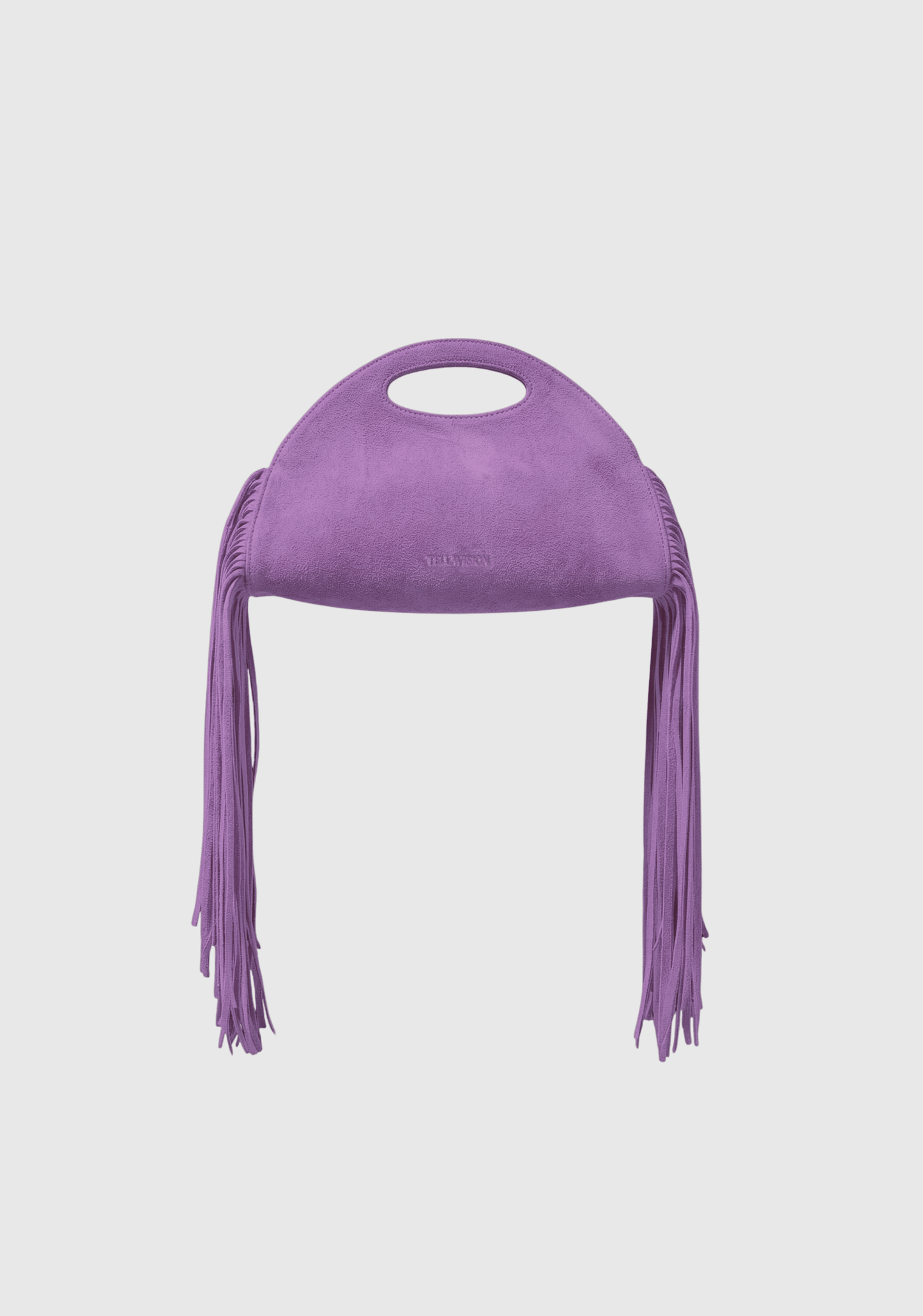 Crescent Fringe Bag - Eggplant