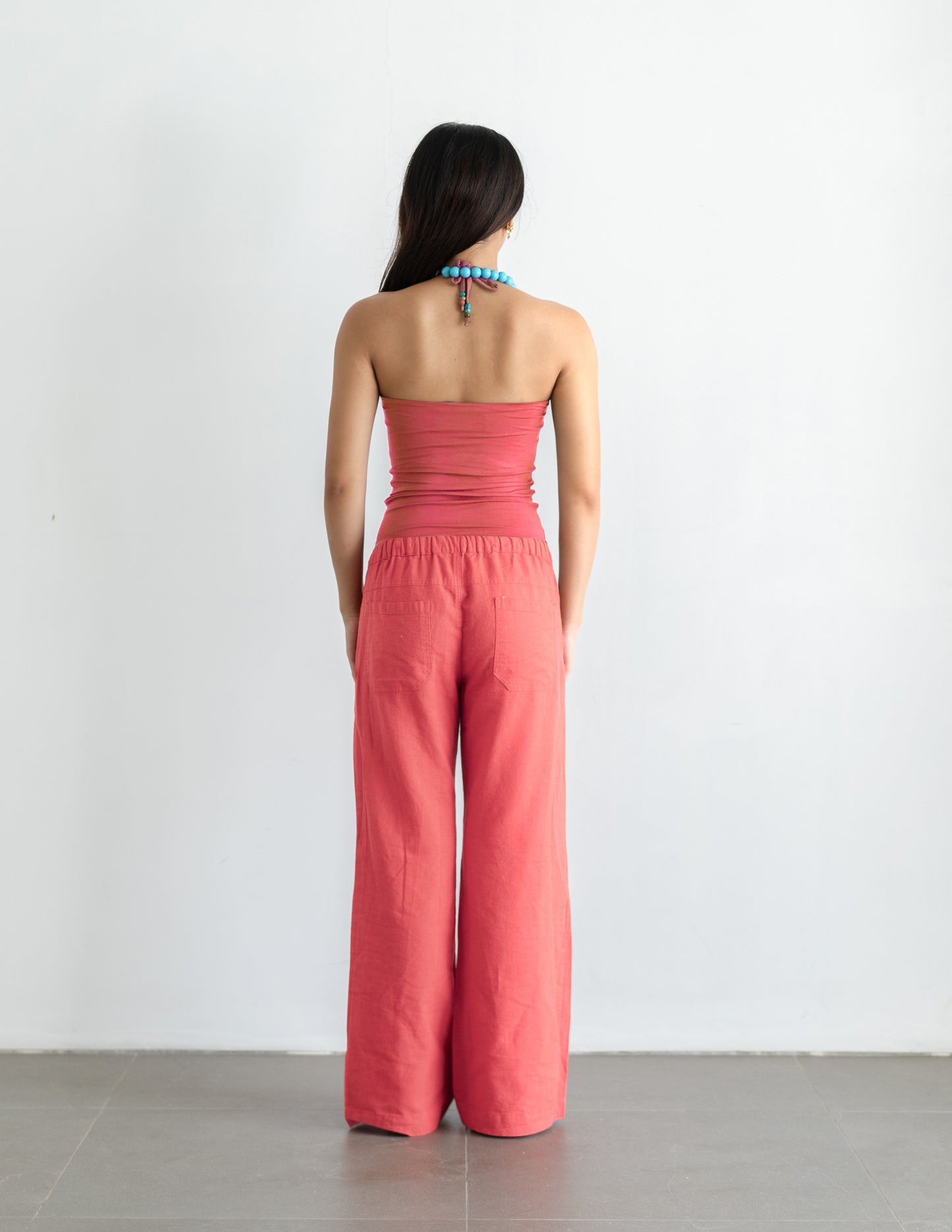Linen Pants - Pink