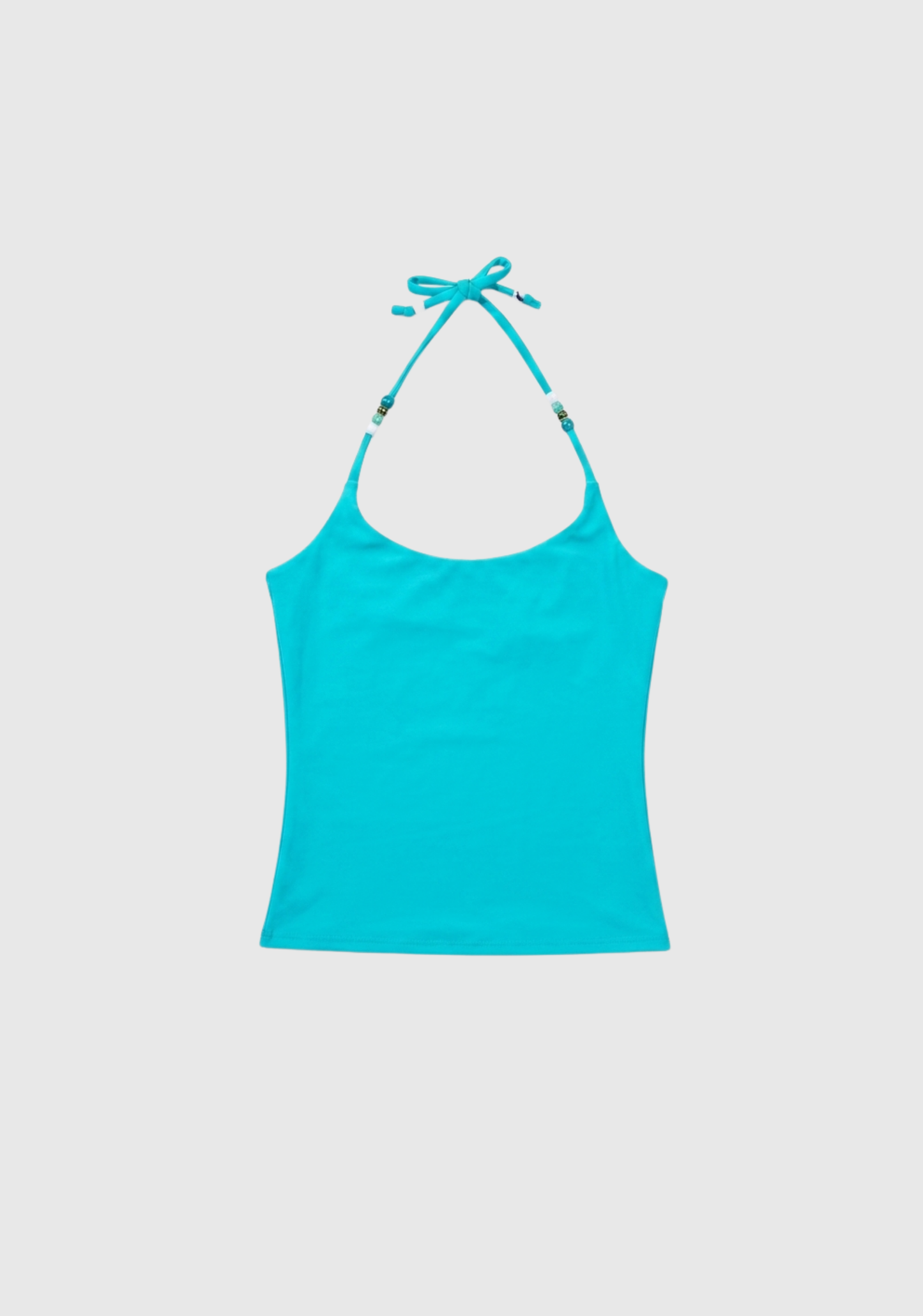 Crescent Beads Tank - Turquoise