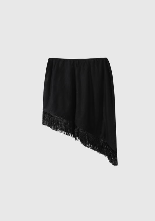 Fringe Skirt - Black