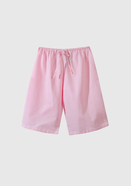 Linen Capri - Pink