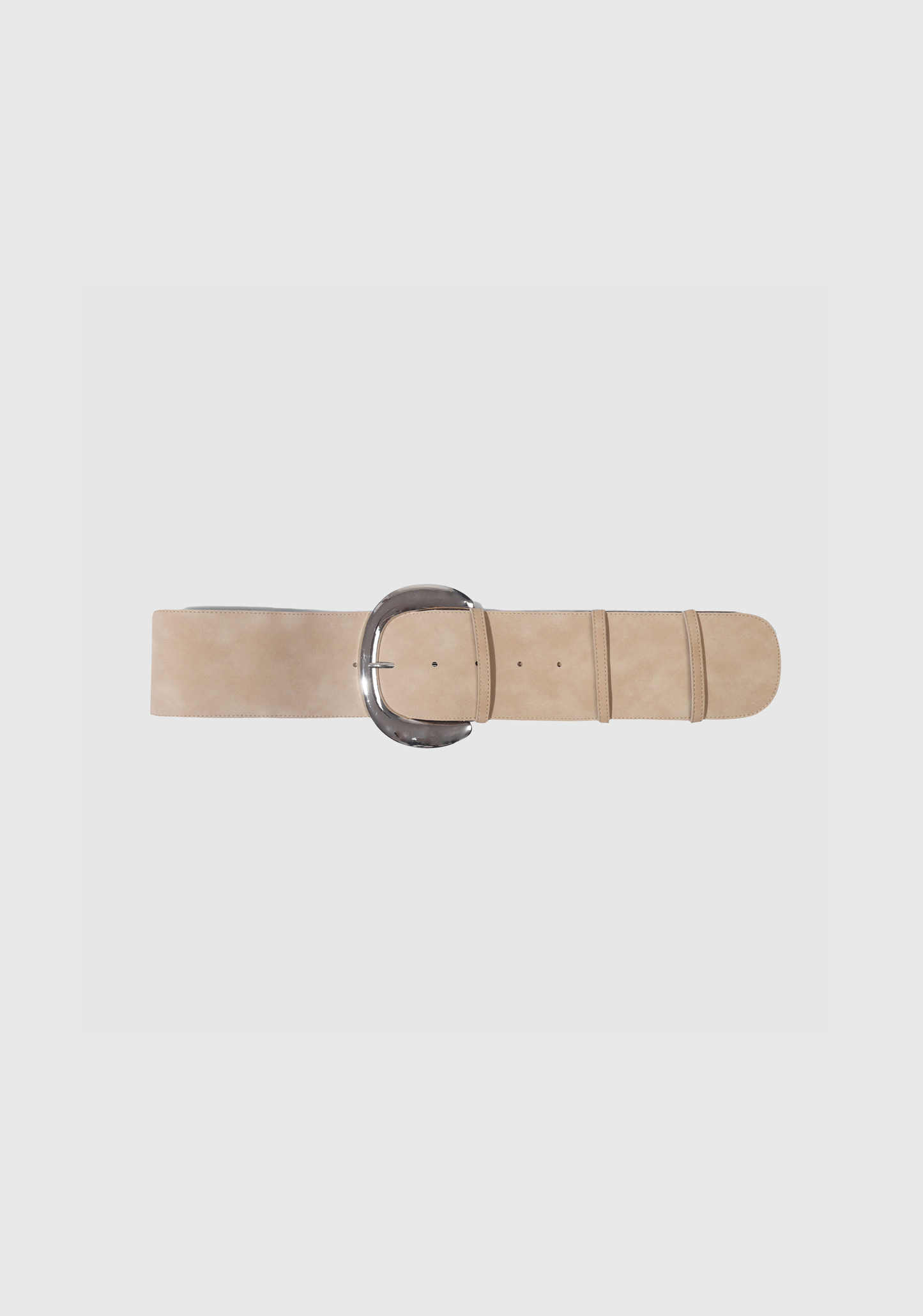 Giant Buckle Belt - Cream
