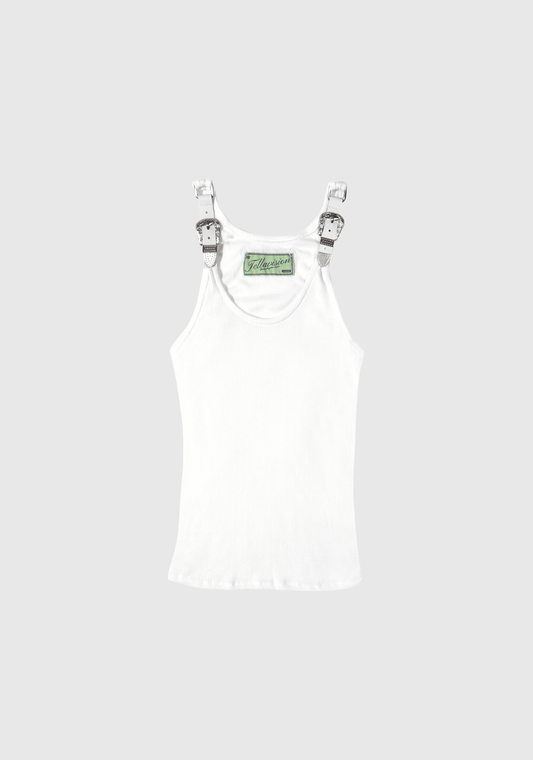 Buckle Tank - White