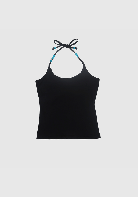 Crescent Beads Tank - Black