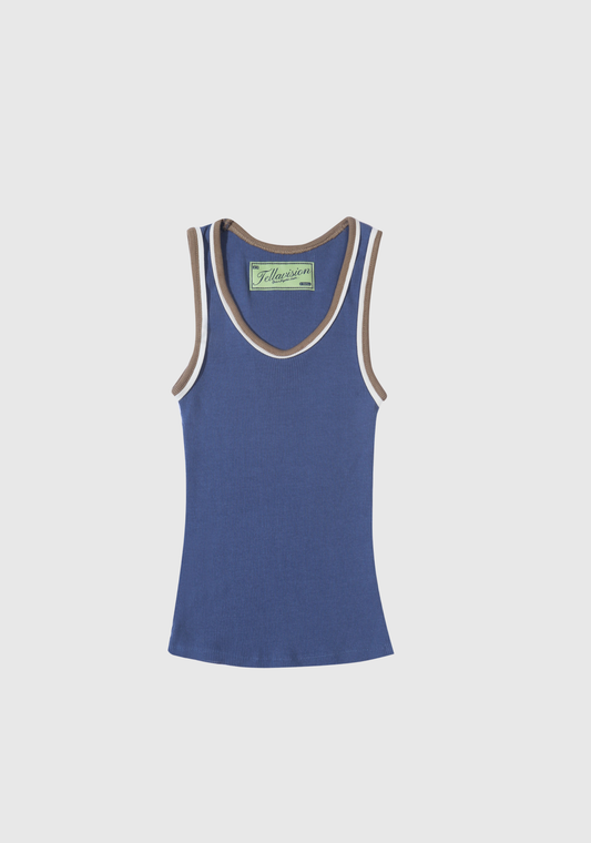 Multi-rib Tank - Blue