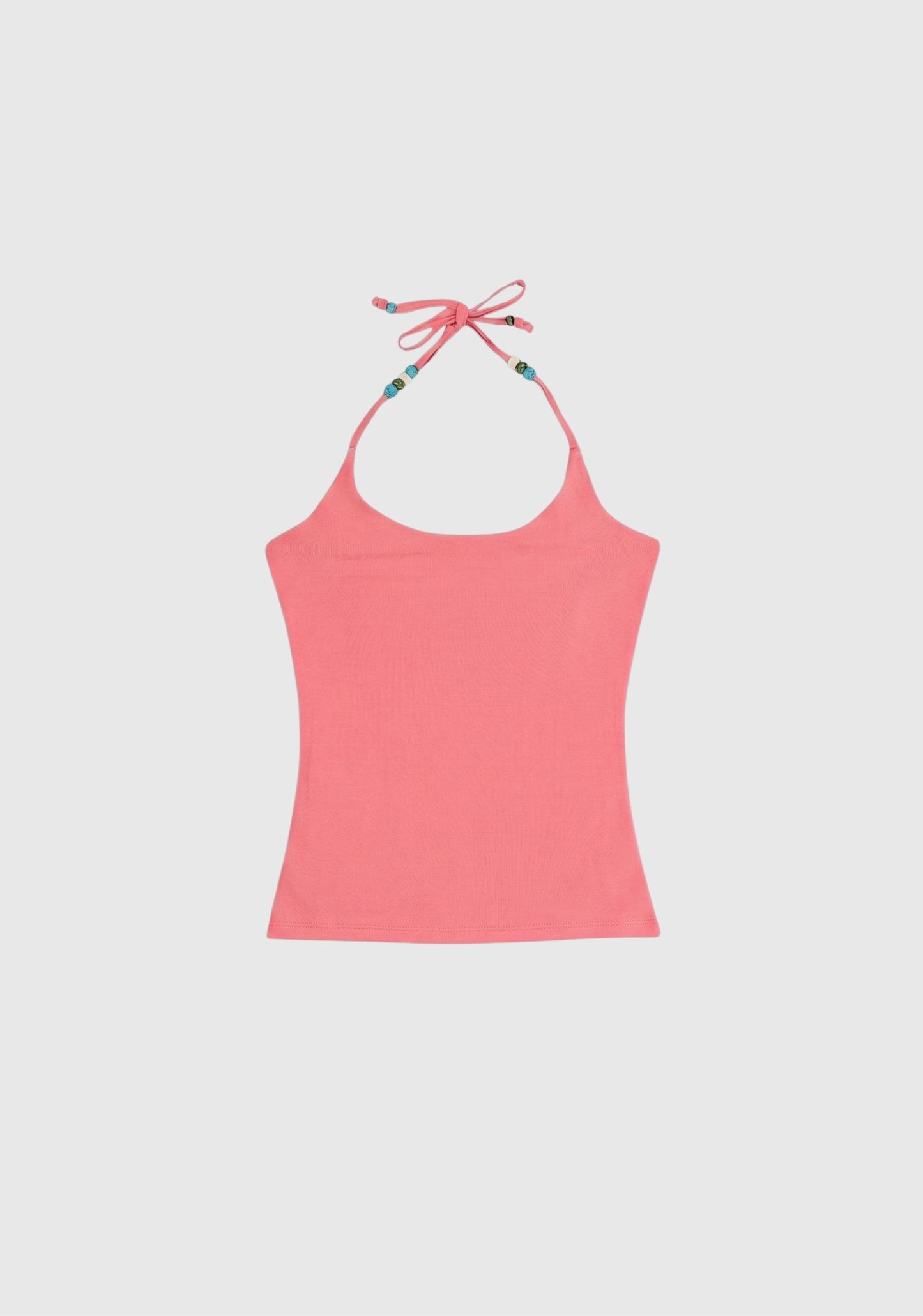 Crescent Beads Tank - Pink