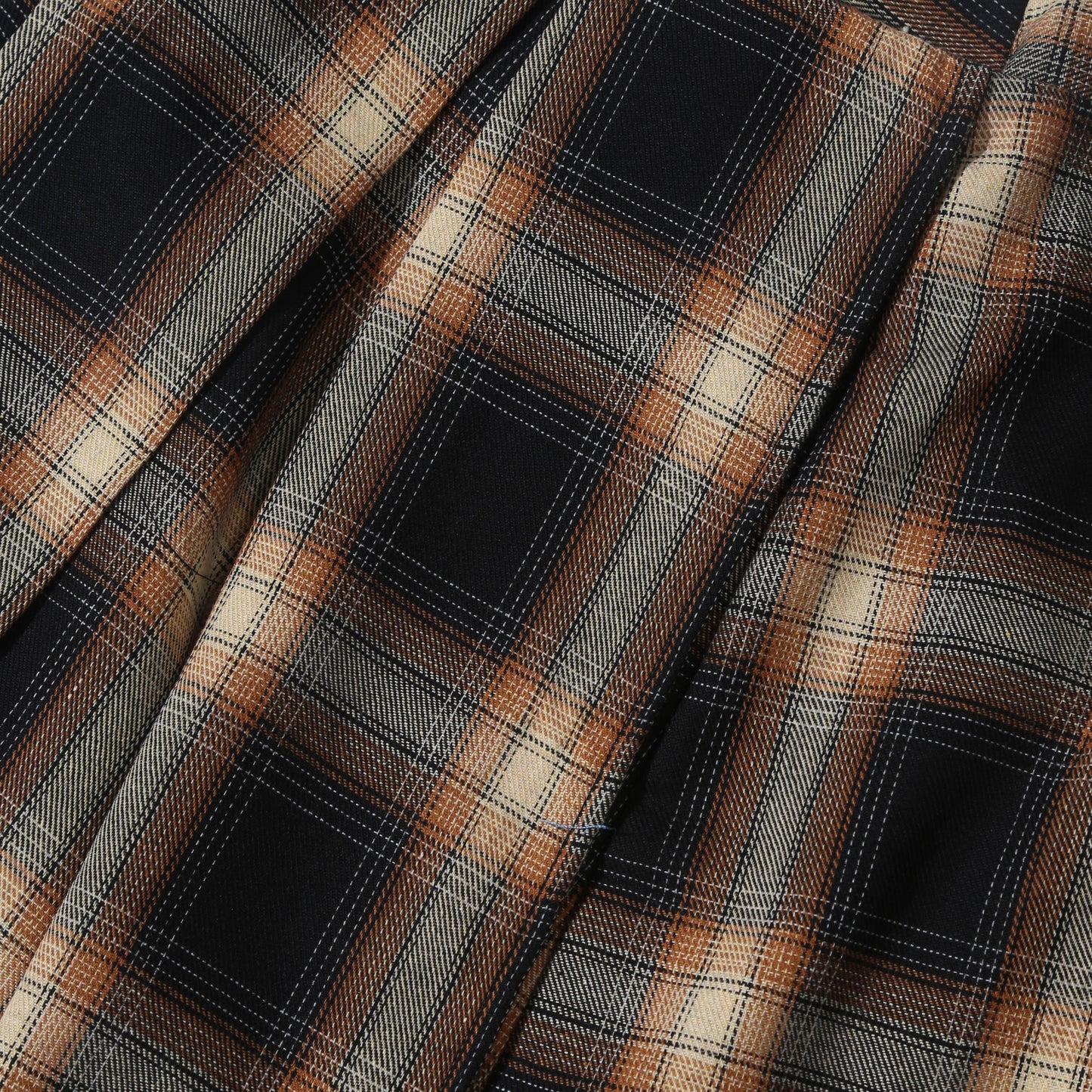 Tartan Swing Skirt - Tangerine