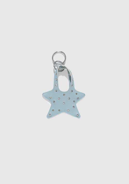Howdy Miniature Bag Charm - Blue