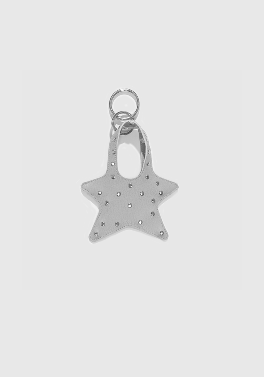 Howdy Miniature Bag Charm - Silver
