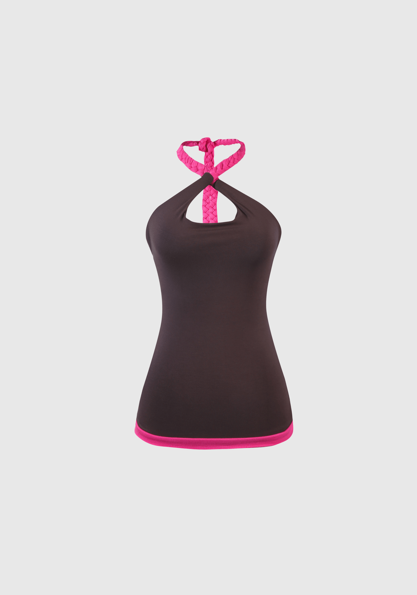 Braided Tank - Chocolate Pink