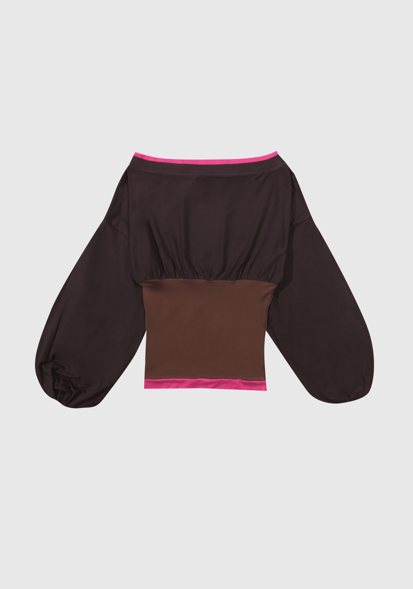 Cinched Off-Shoulder - Chocolate Pink