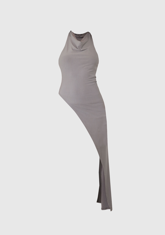 Isimo Asymmetrical Dress - Concrete