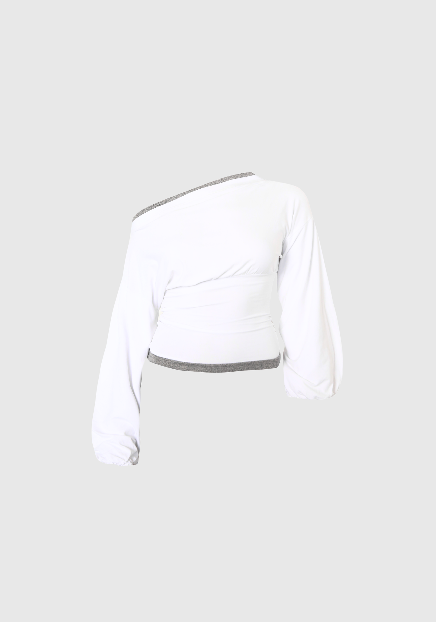 Cinched Off-Shoulder - Misty-Ivory