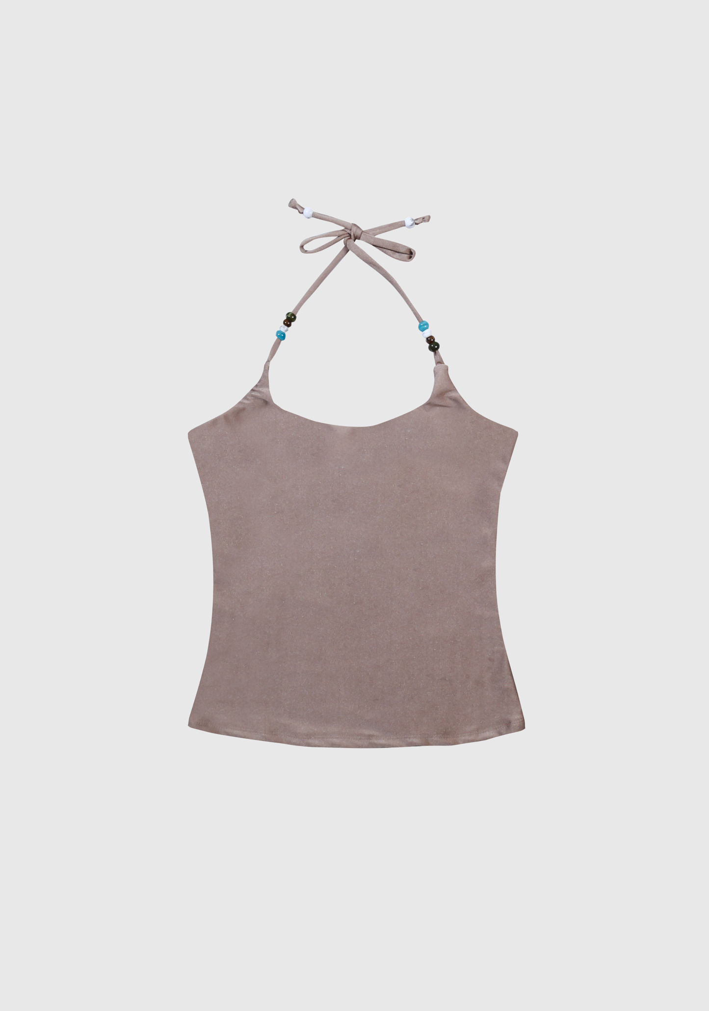 Crescent Beads Tank - Glazed Mocha