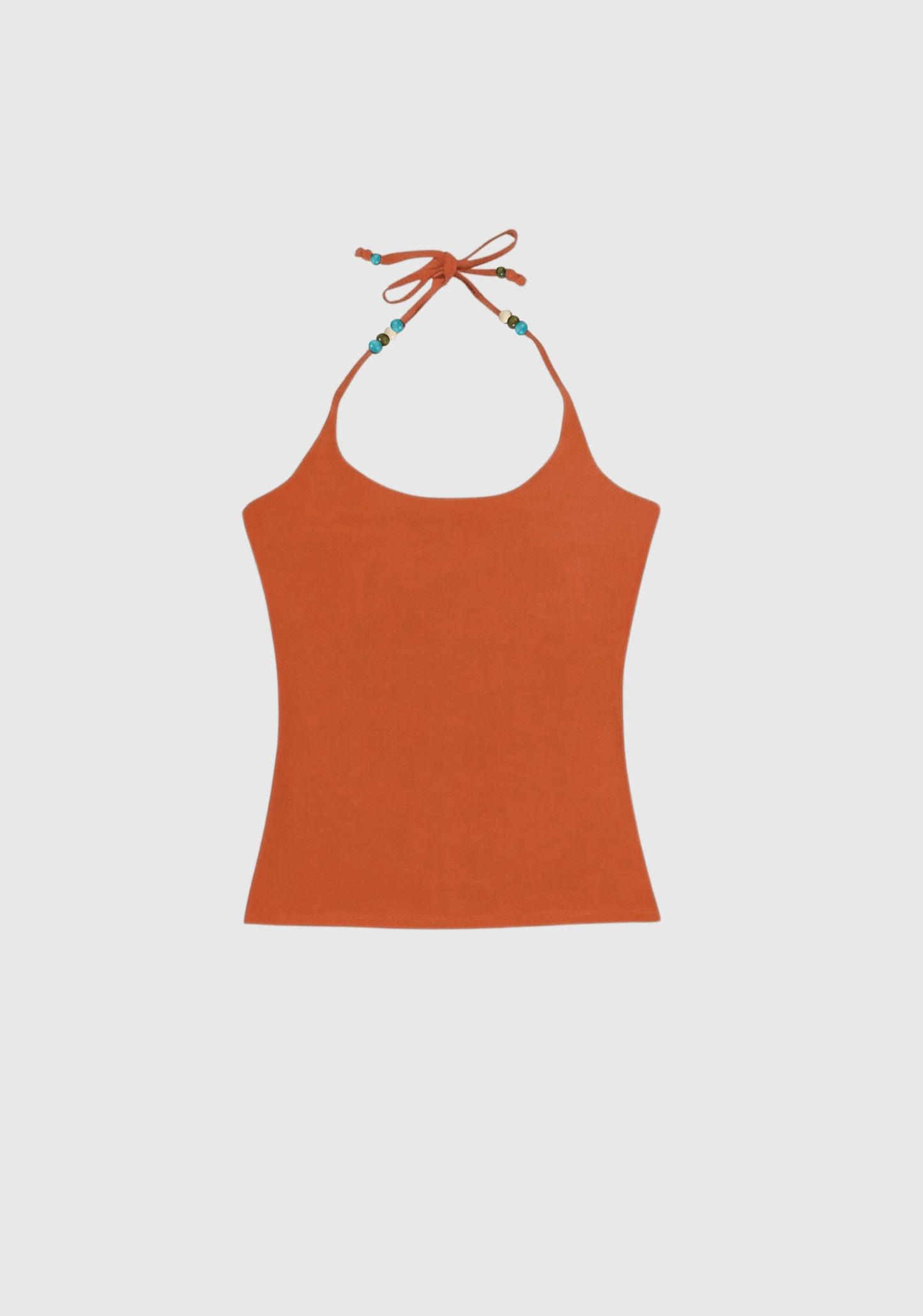 Crescent Beads Tank - Burnt Orange