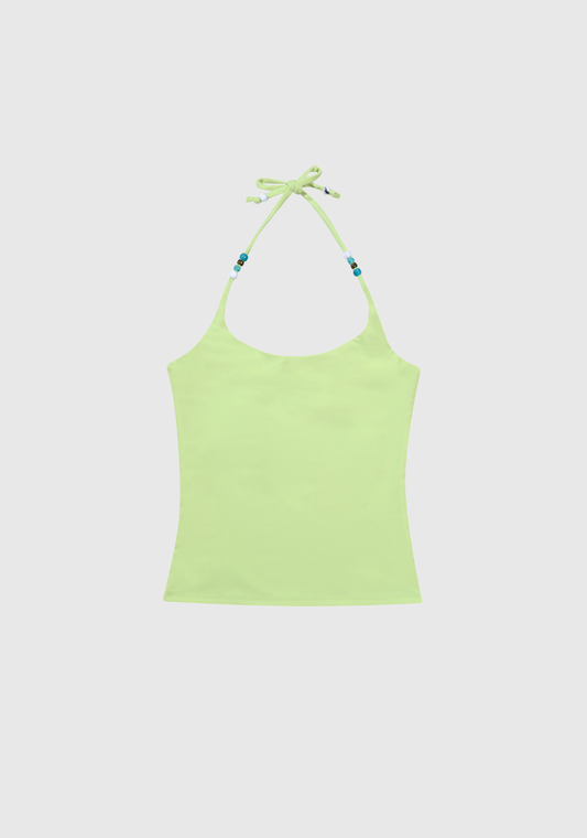 Crescent Beads Tank - Melon