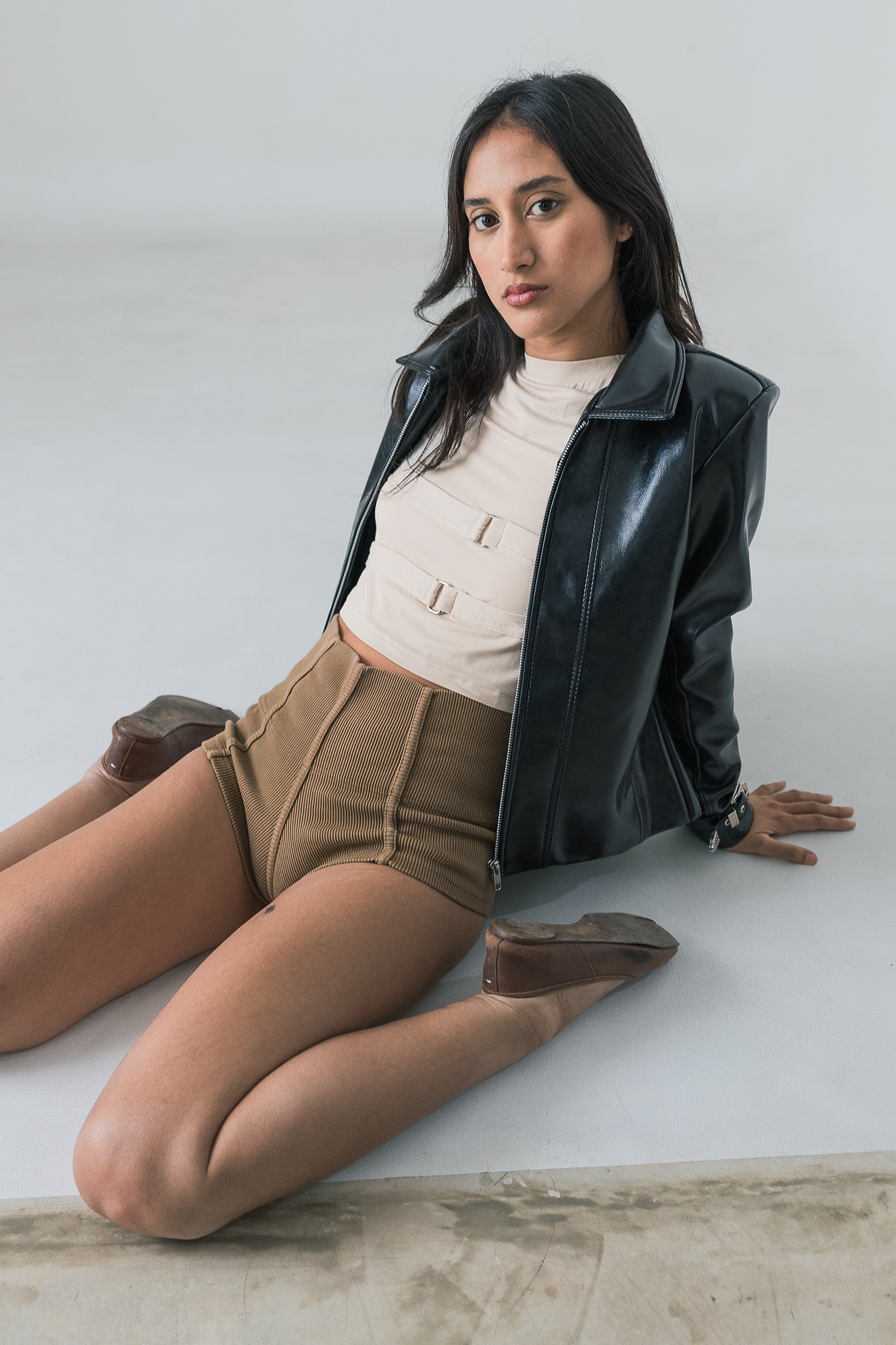 Buckled Leather Jacket