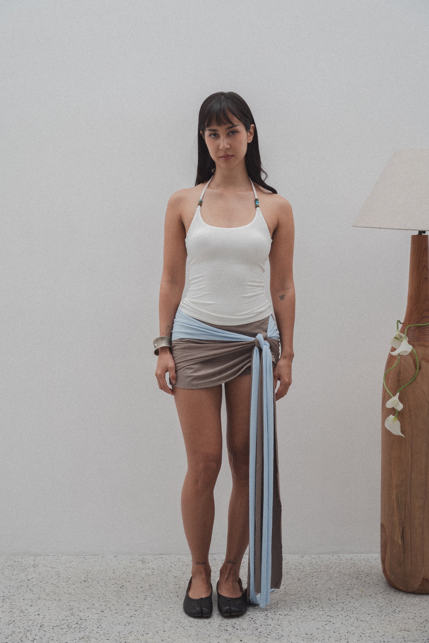 Drop-down Skort - Two Tone