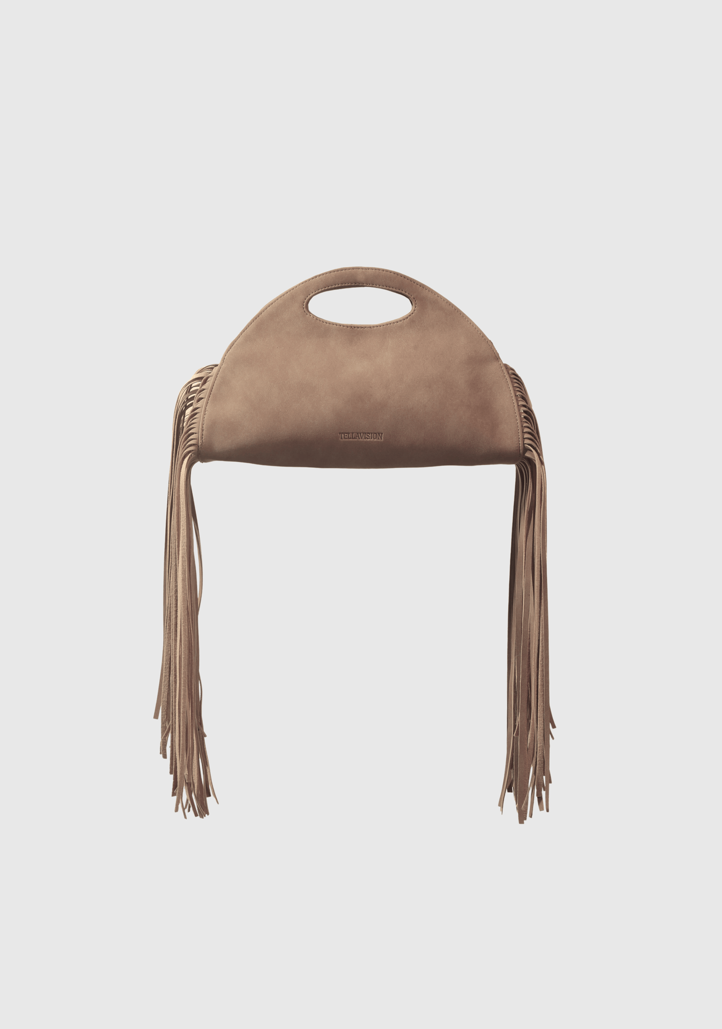 Crescent Fringe Bag - Chocolate