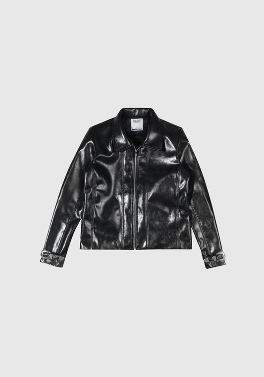 Buckled Leather Jacket