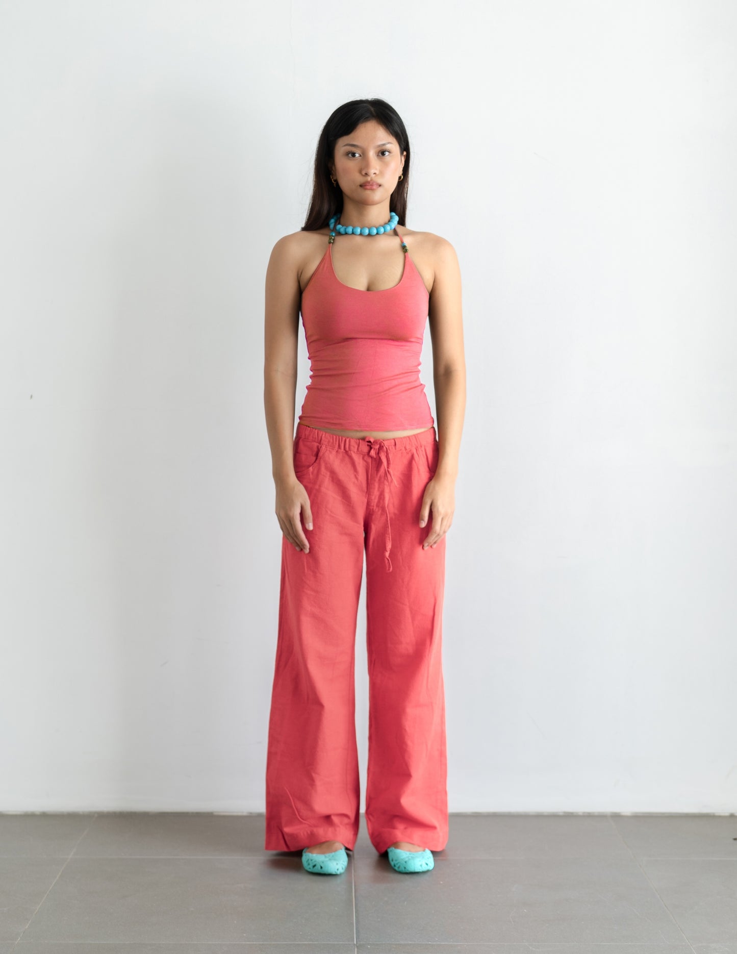 Linen Pants - Pink