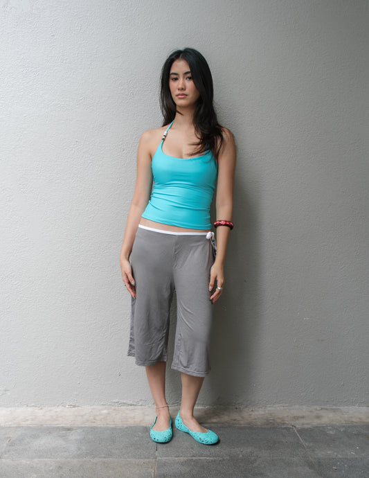 Crescent Beads Tank - Turquoise