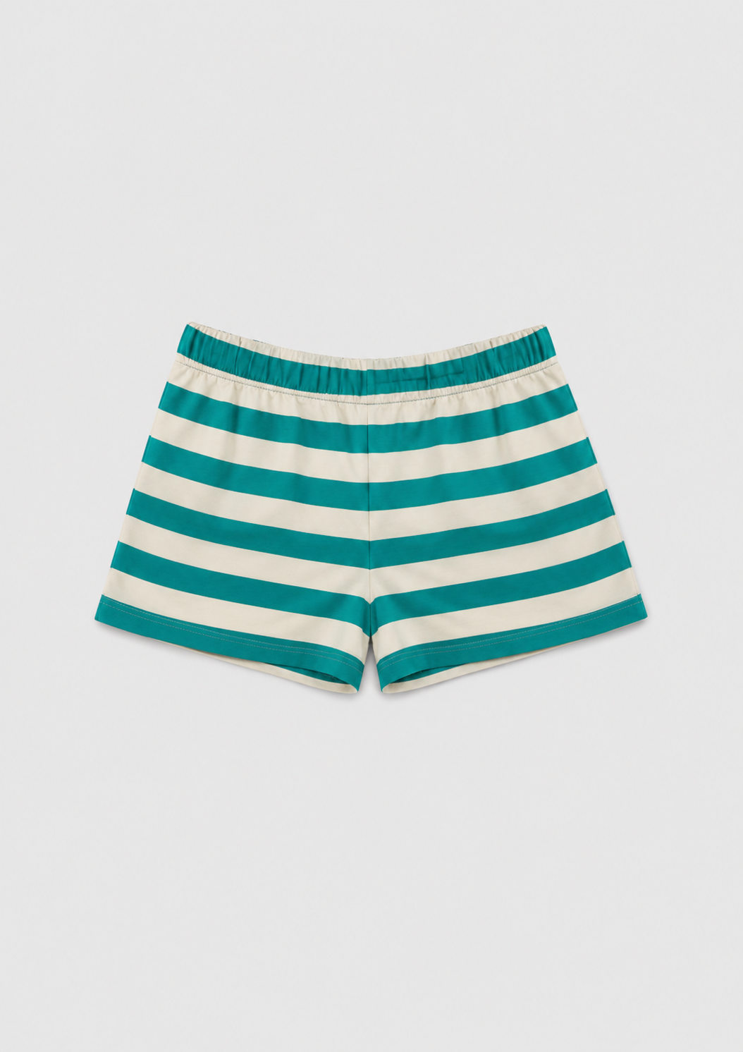 Wrap Around Shorts - Green Stripes